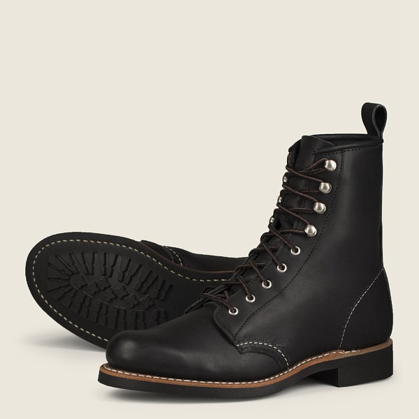 Bottes Red Wing Heritage - Silversmith - Short Boundary Cuir - Noir - Femme 145NQTACX